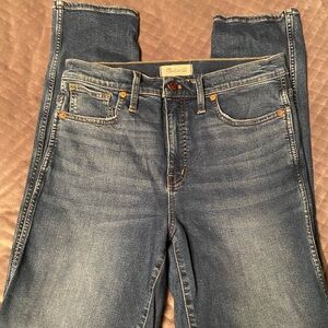 Madewell Stovepipe Jeans 29T High Rise Straight Leg Jeans 29 Tall NWOT